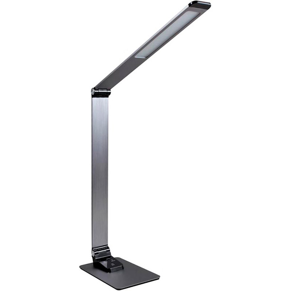 Настольная лампа офисная Светкомплект LED TB 009 Charge 9 Вт серый 