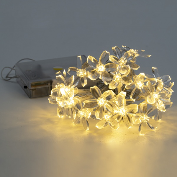 Декоративная гирлянда Altalusse (INL-2708B-20 Warm) встроенный светодиод (LED) 20 ламп 3 м 