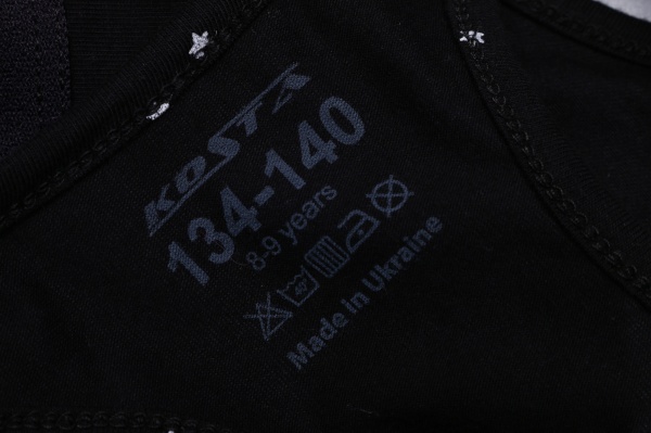 Топ KOSTA 1844-2 р.134–140 вік від 8 років чорний