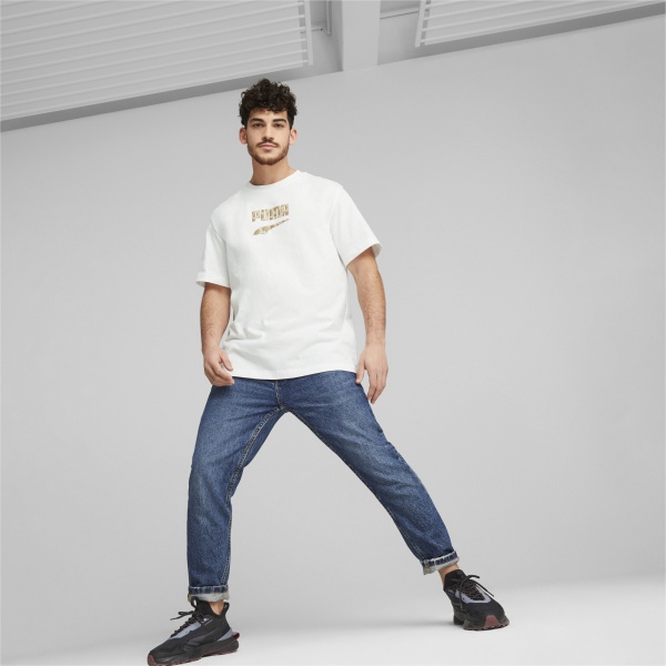Футболка Puma PUMA DOWNTOWN LOGO GRAPHIC TEE 53824302 р.M білий