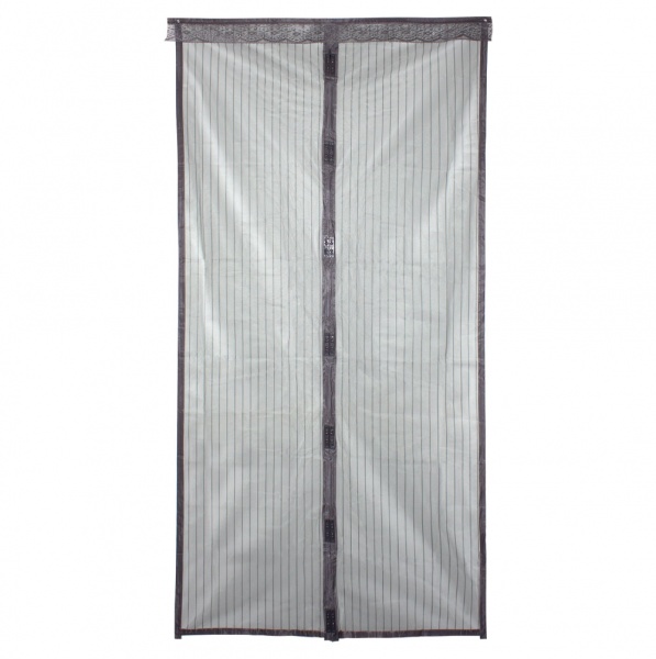 Сітка москітна на двері на магнітах Arino 100x210 см сірий 