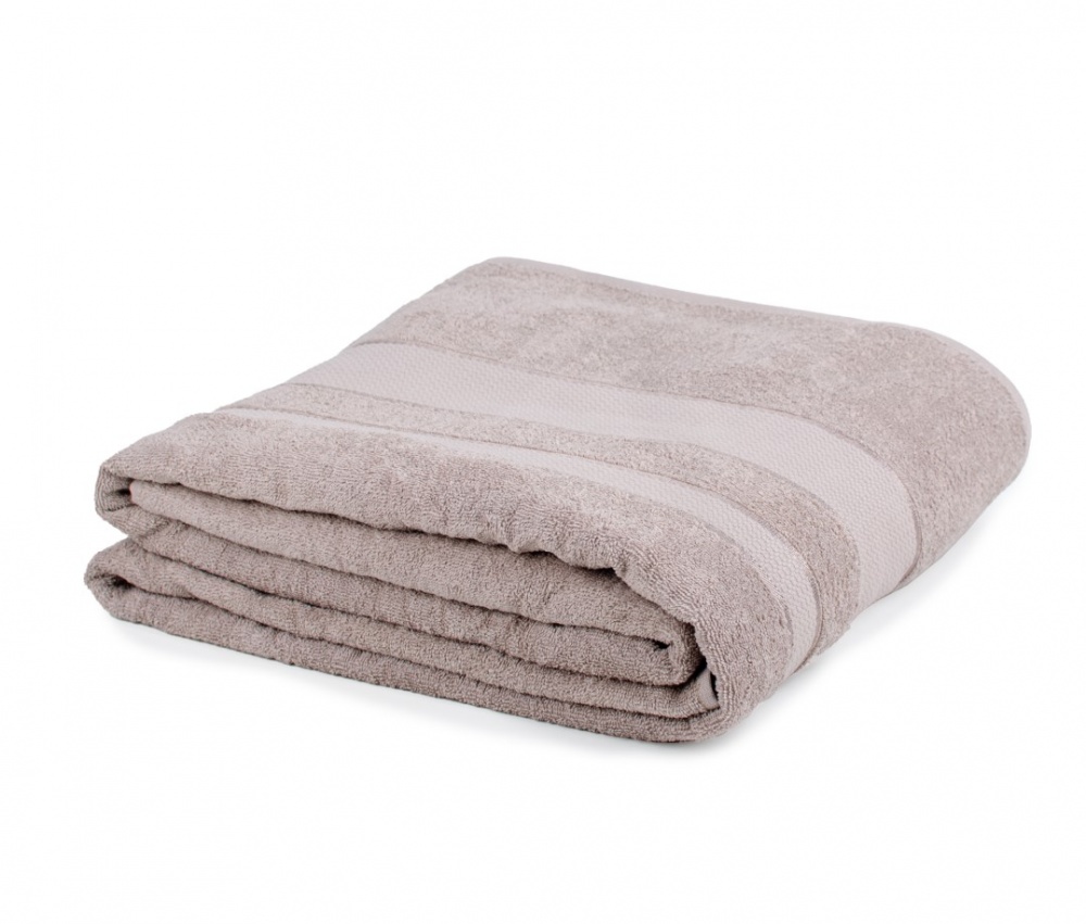 Простирадло махрове 150x200 см темно-бежевий ТЕКС