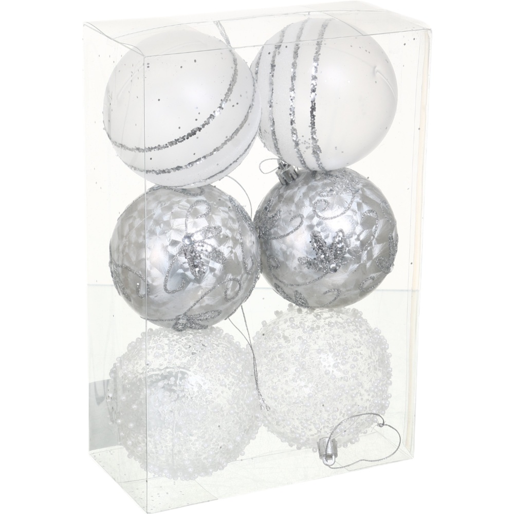 Набор елочных шаров 18-E-8cm d 80 мм 6 шт./уп.