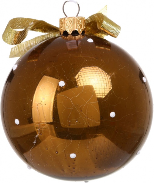 Шар новогодний Символ года-декупаж d 80 мм в ассортименте