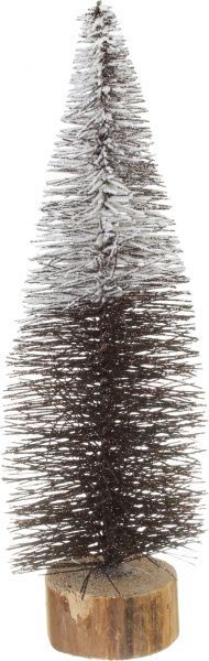 Декор елка коричневая 11х11х35 см Koopman