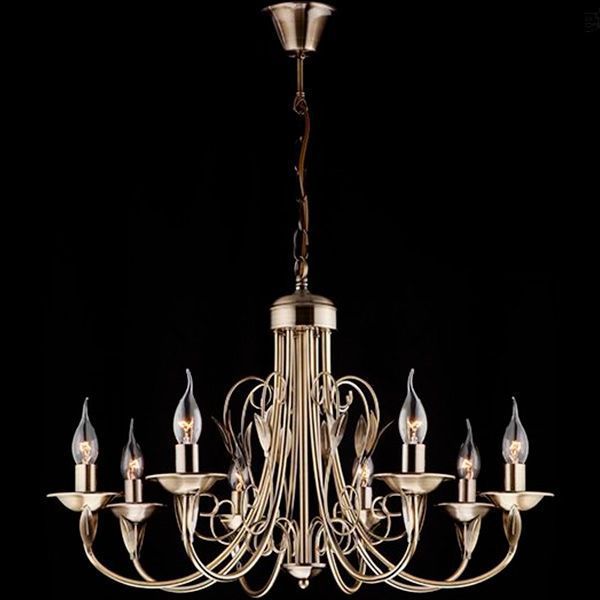 Люстра підвісна Strotskis Afina 8x60 Вт E14 антична бронза 60050/8 