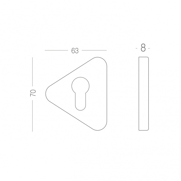 Накладка MVM под цилиндр Е14 PZ черный
