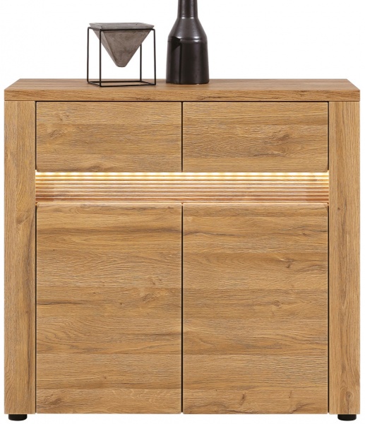 Комод SOKME 2Д/2Ш Санді дуб гранд/дуб гранд 