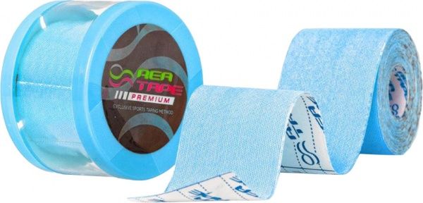 Кінезіологічний тейп REA TAPE REA-Premium блакитний
