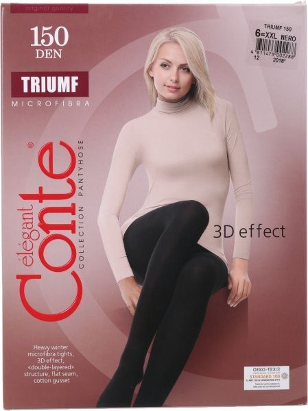 Колготки Conte Triumf 150 den microfibra р. 6 черный 1 шт. 