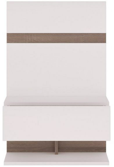 Тумба прикроватная Meble Wojcik Linate 95 трюфель/альпийский белый 