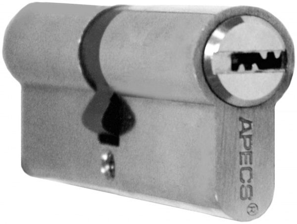 Циліндр Apecs EM M70 ZN 35x35 ключ-ключ 70 мм нікель сатин