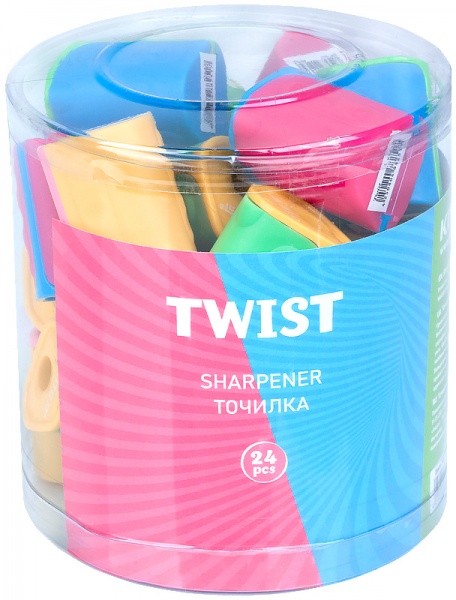 Точилка с контейнером Twist ассорти K16-120 KITE