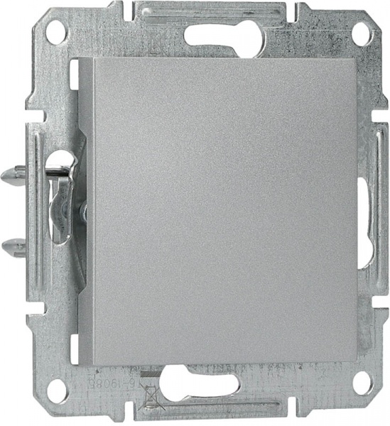 Заглушка одноклавишный Schneider Electric Asfora алюминий EPH5600161