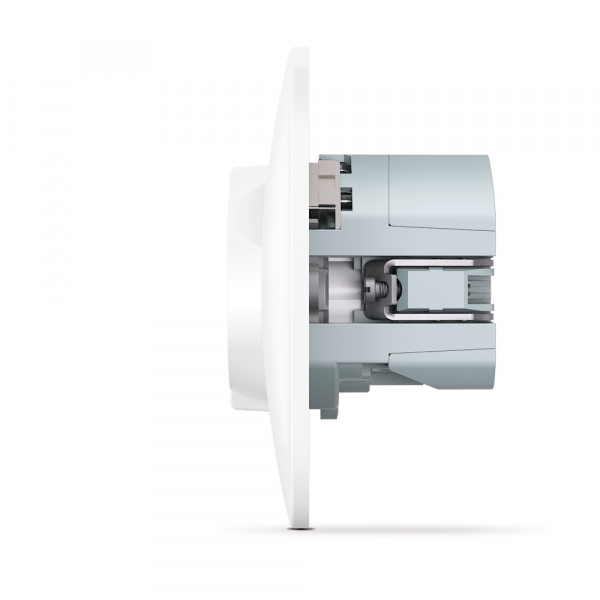 Розетка + USB с заземлением Videx Binera IP20 белый VF-BNSK1GU2-W