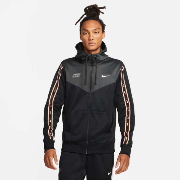Джемпер Nike REPEAT SW PK FZ HOODY DX2025-010 р. 2XL черный