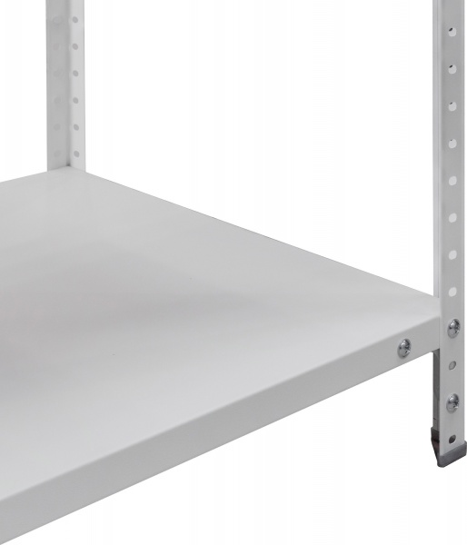 Стеллаж металлический УХЛ-Маш white 1860x1190x500 мм металл полка 5 шт. краска 