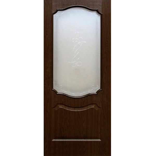 Дверне полотно ОМіС Прима ЗС+КМ 600 мм каштан