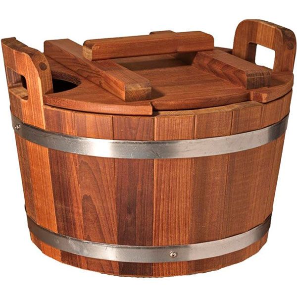 Запарник із липи 20 л з кришкою