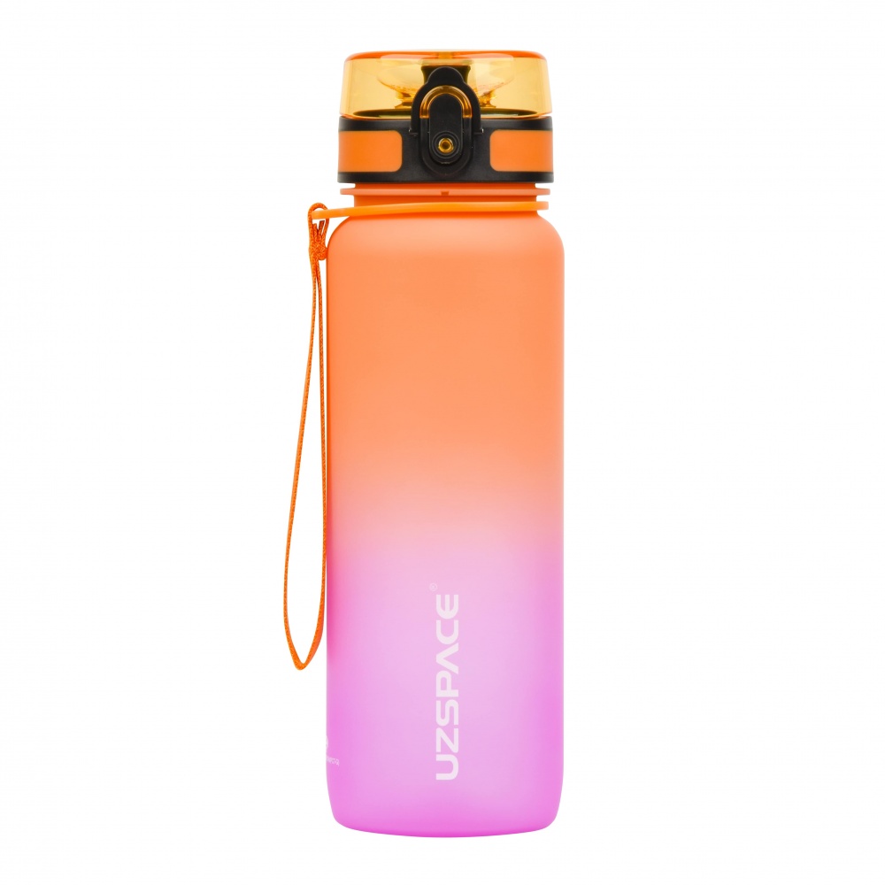 Пляшка для води Uzspace Frosted 800 мл помаранчево-рожева 3053