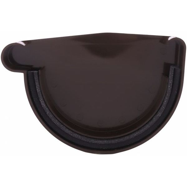 Заглушка ринви ліва PROFiL 130 мм коричневий 