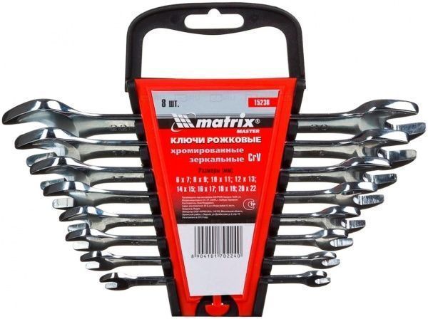 Набор ключей рожковых Matrix Master 152389