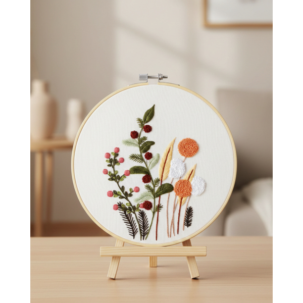 Набор для вышивания гладью Следы лета