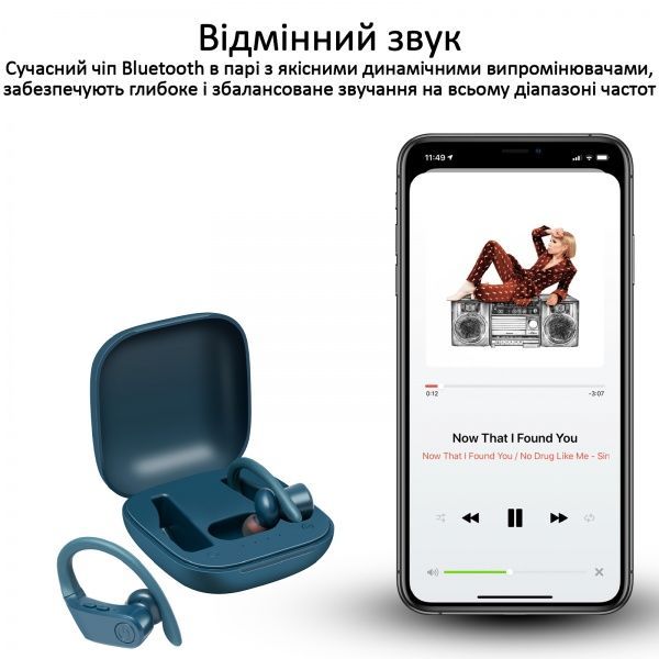 Навушники Promate Motive Bluetooth 5 blue (motive.blue) 