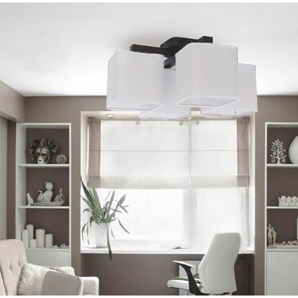 Люстра потолочная TK Lighting Nadia 2x60 Вт E27 дерево 2655 