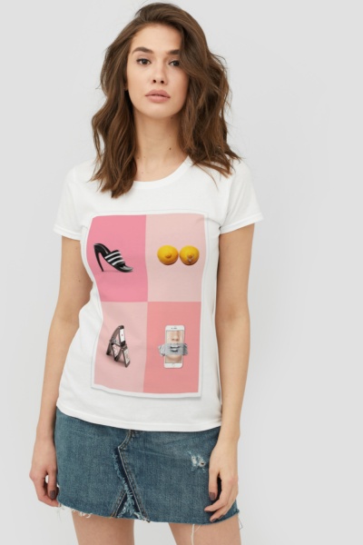 Футболка YAPPI WW1078 р.L білий