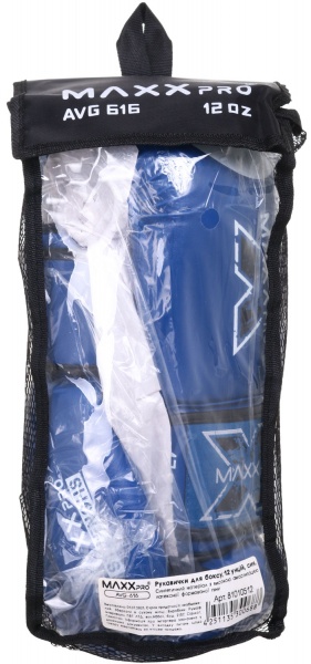 Боксерські рукавиці MaxxPro AVG-616 р. 12 синій