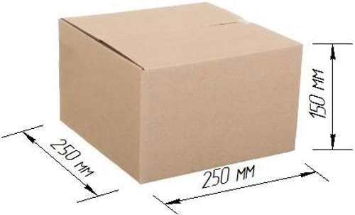 Гофроящик 250 x 250 x 150 мм