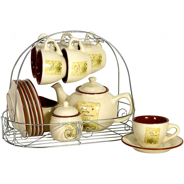 Набор для чая Цветник 15 предметов