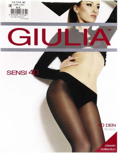Колготки Giulia Sensi 40 den р. 4 кремовый 