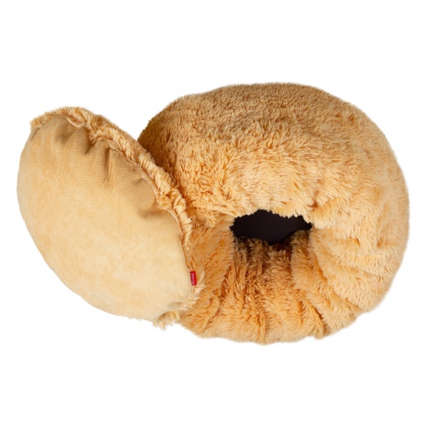 Лежак RED POINT 60х60х20 см текстиль абрикосовый