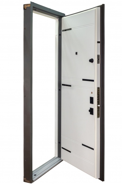 Двері вхідні Булат Термо Мегаполис 528 мусонне дерево / мусонне дерево світле 2050x850 мм праві