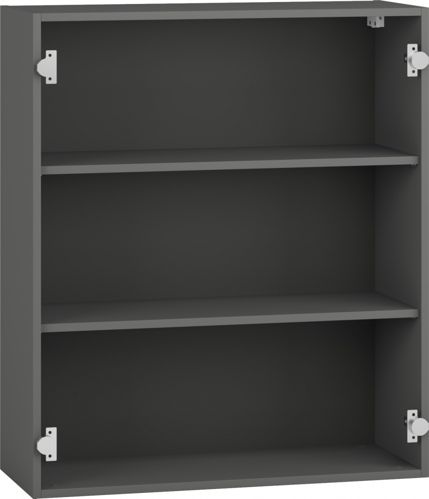 Шкаф верхний Грейд Оптимум 800x930x297 мм серый графит