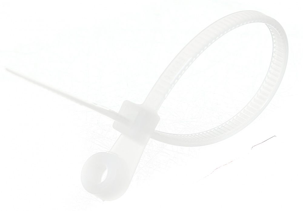 Стяжка кабельна з кільцем HausMark 3,5х110 мм 100 шт. білий