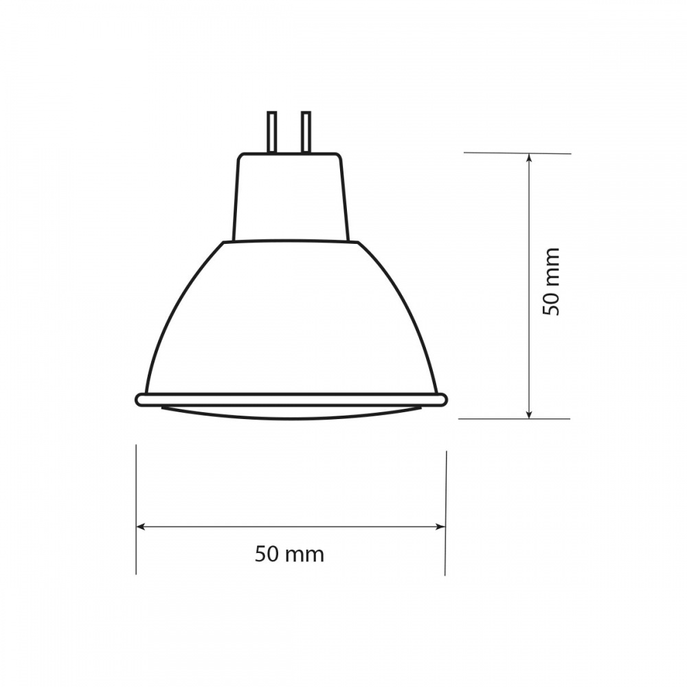 Лампа світлодіодна LIGHT SET LS BK 10 Вт MR16 GU5.3 220 В 4500 К