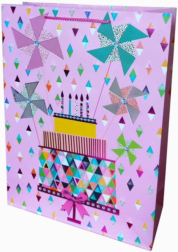 Пакет подарочный Xl 42х53х16 см в ассортименте Happycom International