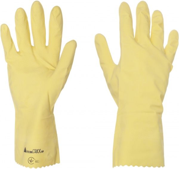 Перчатки Delta Plus VE200JA с хлопчатобумажной подкладкой с покрытием латекс M (8) VE200JA08
