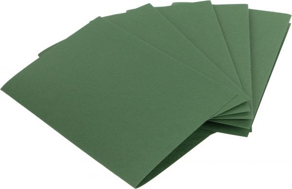 Набір заготівель для листівок 5 шт. темно-зелений №11 220 г/м2 