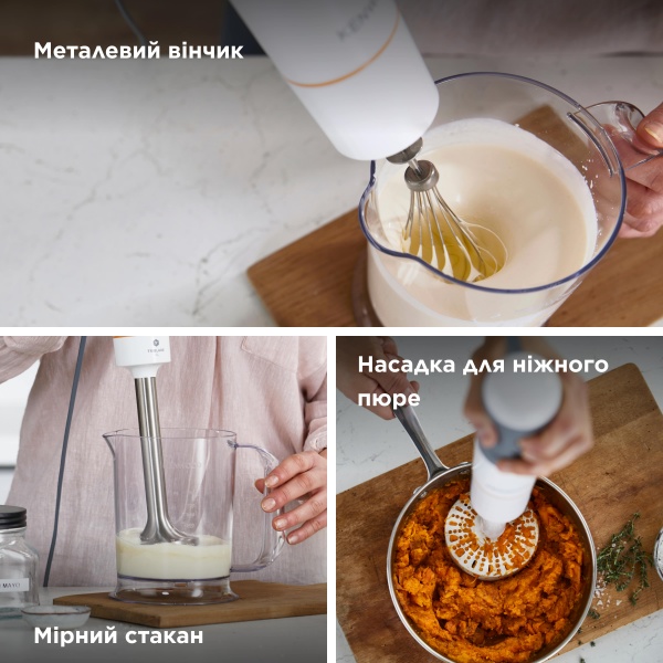 Блендер заглибний Kenwood HBM 40.006 WH Triblade XL 