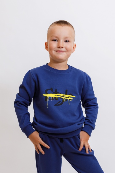 Свитшот для мальчика KOSTA р.122 синий 2575-5 