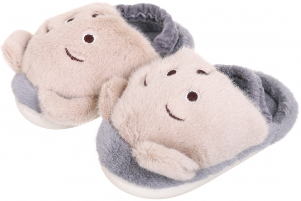 Тапочки детские Медведь р.24/25 бежевый с серым KD-5 