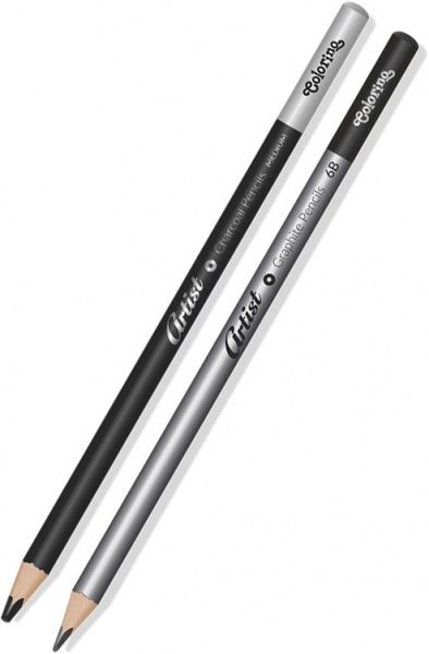Олівці чорнографітні для ескізів Artist 12 шт. 80118PTR Colorino