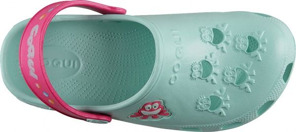 Сабо Coqui Little Frog 8701-100-4436 р. 29-30 бірюзовий