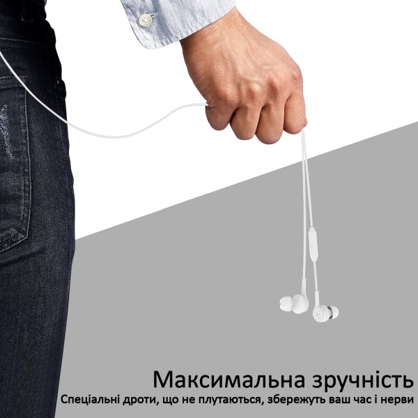 Навушники Promate Duet white (duet.white) 