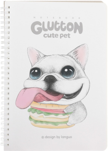 Книга для записей на спирали Домашние любимцы А5