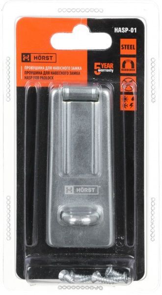 Проушина для замка Horst HASP-01 хром